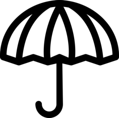 Rain Umbrella Sketch Drawing Svg, Free Vectors File